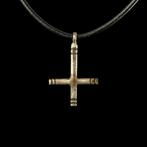 Etruscan Zilver Hanger met Sint-Petrus kruis (Zonder, Antiek en Kunst