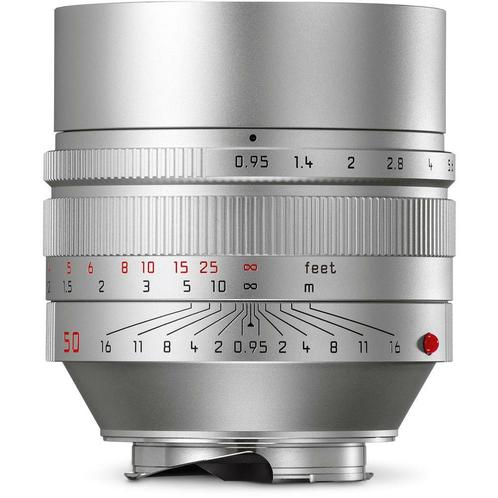 Leica 11667 Noctilux-M 50mm F/0.95 ASPH zilver OUTLET, Audio, Tv en Foto, Foto | Lenzen en Objectieven, Zo goed als nieuw, Verzenden