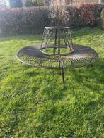 Tuinbank - Metaal - Boombank rond - Bruin