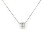 Zonder Minimumprijs - Ketting met hanger - 18 karaat Witgoud, Handtassen en Accessoires, Antieke sieraden