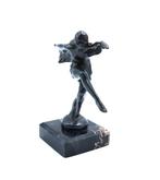 Max le Verrier - Beeldje, Danseuse Art Deco - 17 cm - Brons