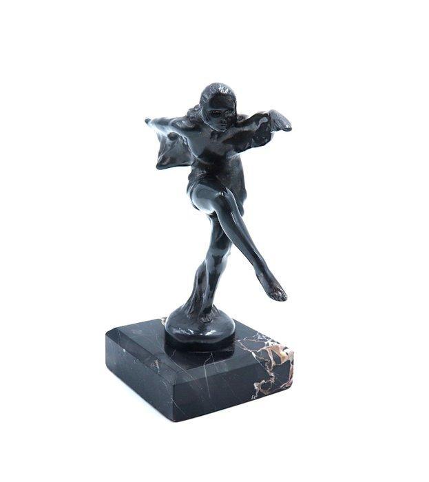 Max le Verrier - Beeldje, Danseuse Art Deco - 17 cm - Brons, Antiquités & Art, Art | Objets design