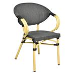 Stoel | BERGAMO | Aluminium Rotan/Aluminium | Grey |, Verzenden, Nieuw in verpakking