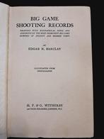 Edgar N. Barclay - Big Game Shooting Records - 1932
