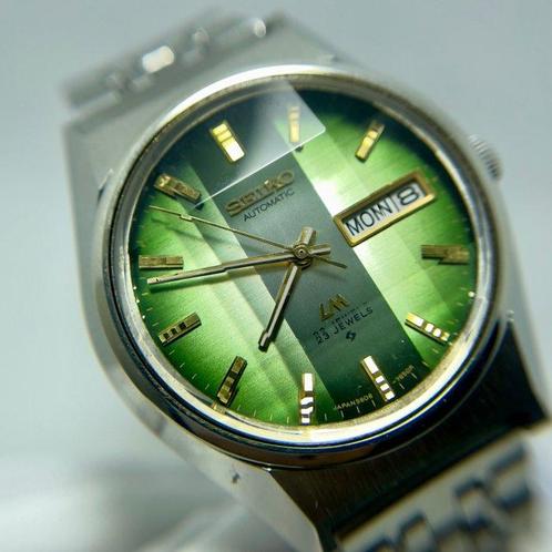 Seiko - LM Gradient Green Sunburst Near-NOS - 5606-7310, Handtassen en Accessoires, Horloges | Antiek
