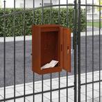 vidaXL Brievenbus met opslag Roestig 30 x 20 x 55 cm, Tuin en Terras, Verzenden, Nieuw