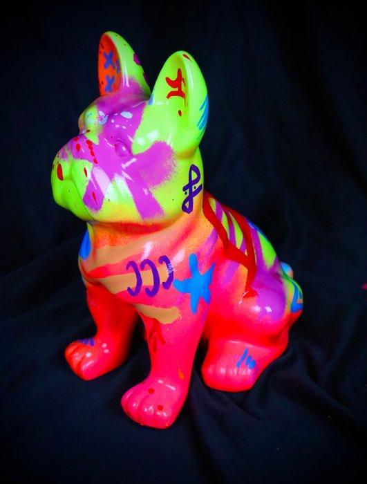 Socrate - Fluo Bulldog, Antiek en Kunst, Kunst | Designobjecten