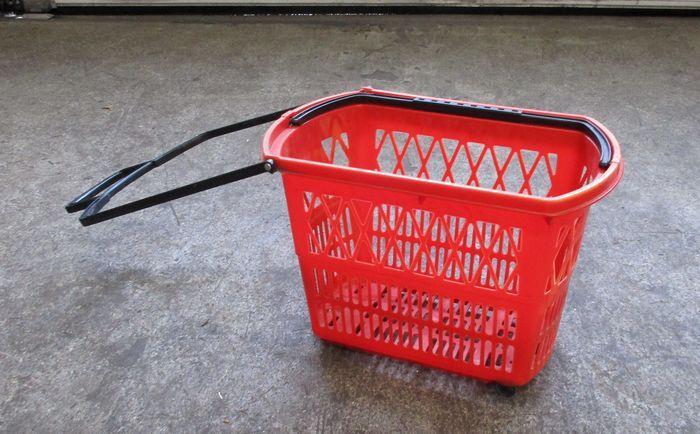 Winkelmand, Boodschappenmand, Trolley rood, Zakelijke goederen, Kantoor en Winkelinrichting | Winkel en Inventaris