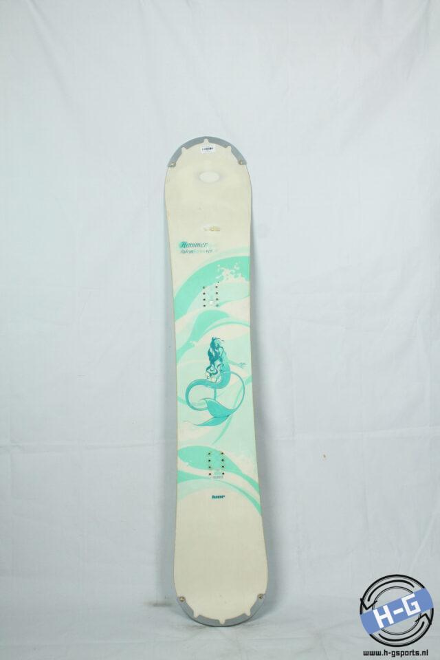 Refurbished - Snowboard - Hammer Hyleyn green - 152, Sport en Fitness, Snowboarden, Board, Gebruikt, Ophalen of Verzenden