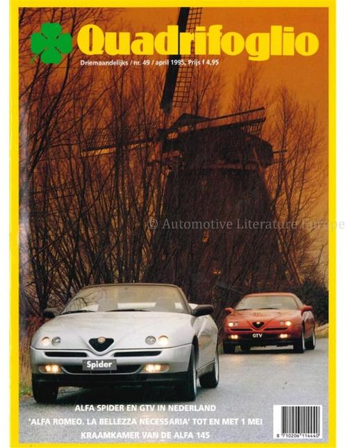 1995 ALFA ROMEON QUADRIFOGLIO MAGAZINE 49 NEDERLANDS, Boeken, Auto's | Folders en Tijdschriften
