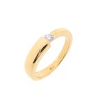 Gouden solitair ring met diamant | 0,15 ct. (gouden ring), Handtassen en Accessoires, Ringen, Gebruikt, Overige kleuren, Ophalen of Verzenden