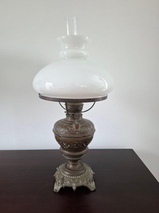 Olielamp - Glas, Brons, Antiek en Kunst, Curiosa en Brocante