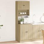 vidaXL Keukenkast 60x50x180 cm bewerkt hout sonoma, Huis en Inrichting, Kasten | Overige, Verzenden, Nieuw