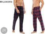 2dekans | Milanoro - Set van 2 katoenen pyjamabroeken voor, Kinderen en Baby's, Kinderkleding | Maat 104, Ophalen of Verzenden