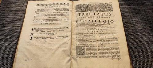Antonio Vanguera e Cabral - Tractatus Practicus Juridicus de, Antiek en Kunst, Antiek | Boeken en Manuscripten