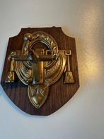 Kapstok - Hout, Messing - Wandhaak