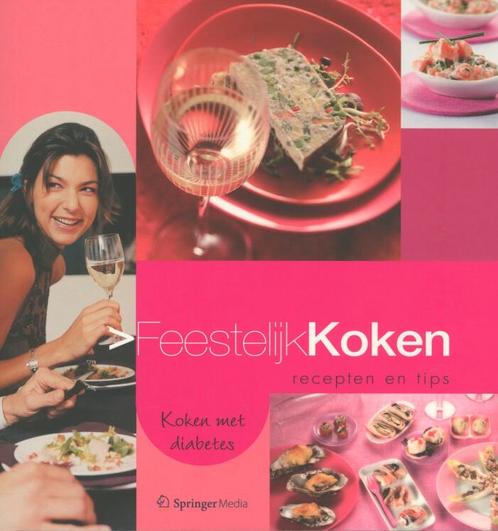 Feestelijk koken recepten en tips, koken met diabetes, Boeken, Kookboeken, Zo goed als nieuw, Verzenden