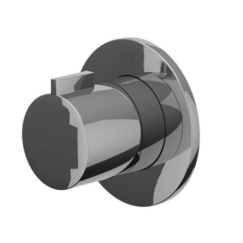 Afbouwdeel IVY Pact Flow-Through Stopkraan Symmetry Met Rond, Doe-het-zelf en Bouw, Sanitair, Kraan, Nieuw, Chroom, Ophalen of Verzenden