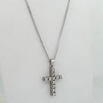 Handmade - Halsketting - Croce con diamanti - 5.2 g - 18, Handtassen en Accessoires, Kettingen, Nieuw