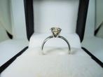 Verlovingsring - 14 karaat Witgoud - 2.18ct. tw. Bruin