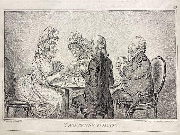 British caricaturist James Gillray (1757-1815) - Two-Penny, Antiek en Kunst, Antiek | Boeken en Manuscripten