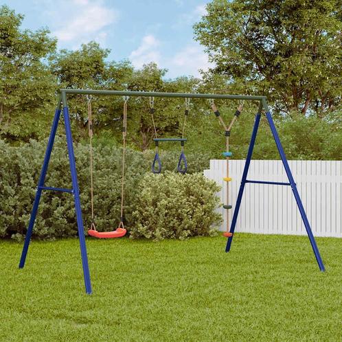 vidaXL Schommelset met schommel, trapeze en klimtouw met, Kinderen en Baby's, Speelgoed | Buiten | Speeltoestellen, Nieuw, Verzenden