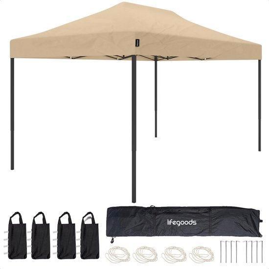 2dekans | LifeGoods Partytent - Paviljoen - 3x4.5 m - Easy, Caravans en Kamperen, Tenten, Ophalen of Verzenden