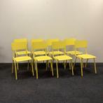 Complete set van 8 stuks Zuiver back to school, HPL stoel, Huis en Inrichting, Stoelen, Vijf, Zes of meer stoelen, Gebruikt