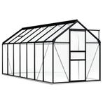 vidaXL Tuinkas met basisframe 8,17 m³ aluminium, Verzenden, Nieuw