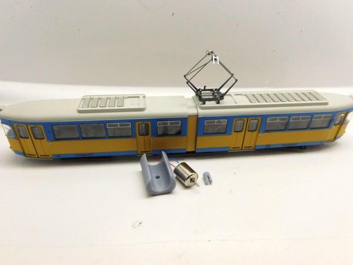 micromotor HRI003G motor ombouwset voor Rivarossi H0 Düwag, Hobby en Vrije tijd, Modeltreinen | H0, Gelijkstroom, Overige typen