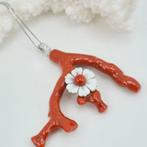 Bloedkoraal - Zilver - Ketting met hanger - CORALLO, Antiek en Kunst
