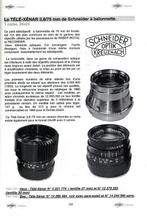 Robot Schneider-Kreuznach Tele-Xenar 3,8/75mm + zeldzame, Nieuw