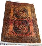 Gouden Afghaans handgemaakt wollen tapijt circa 1960 -, Nieuw