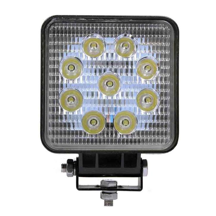 27W LED Werklamp Vierkant BUDGET, Ja, 2-Pins AMP-Superseal M, Auto-onderdelen, Verlichting, Nieuw, Ophalen of Verzenden