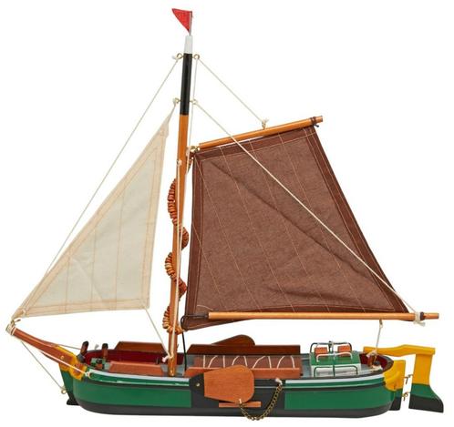 Skutsje Model 38cm Groen, Hobby en Vrije tijd, Modelbouw | Boten en Schepen, Nieuw, Ophalen of Verzenden
