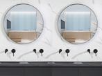 Online Veiling: Luxury wellness 100cm ronde spiegels met