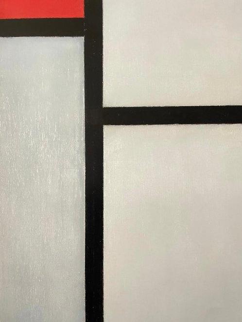 Piet Mondrian (after) - Compositie met rod, blauw, Swartz,, Antiek en Kunst, Kunst | Tekeningen en Fotografie