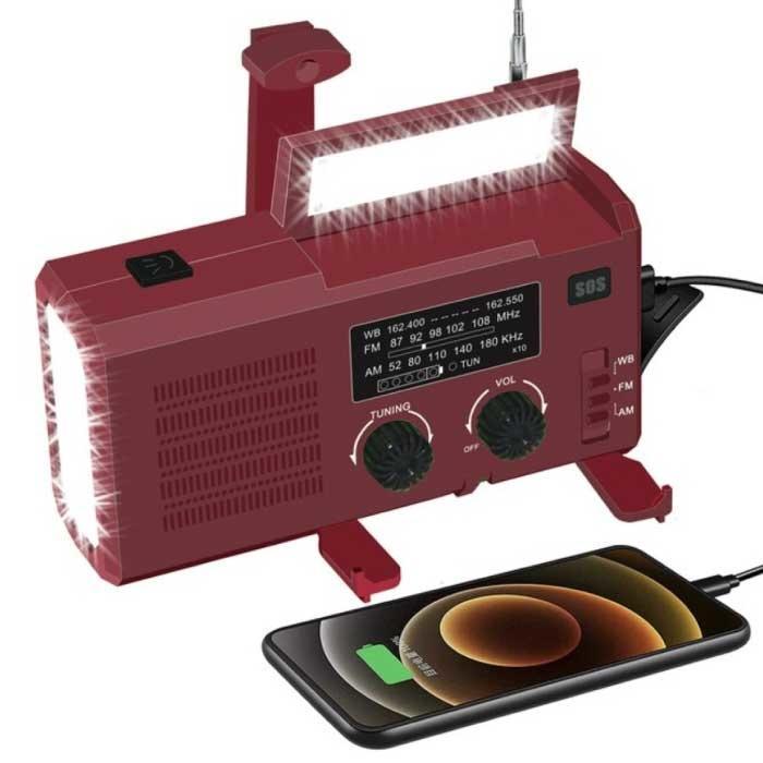 4000mAh Radio Powerbank op Zonne-energie met Dynamo -, Télécoms, Batteries externes, Envoi