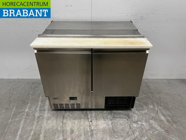 Table de travail réfrigérée Zanussi Saladette en acier, Articles professionnels, Horeca | Équipement de cuisine, Envoi