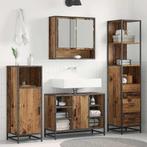 vidaXL Badkamerkast met lade met plank Oud hout 35 x 37.5 x, Huis en Inrichting, Verzenden, Nieuw