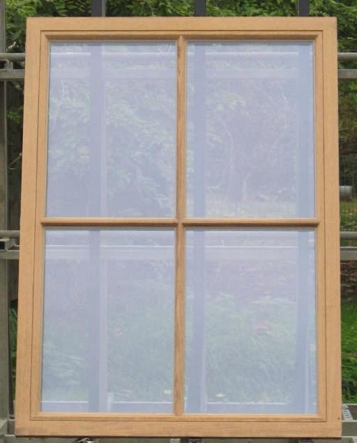 afrormosia houten raam , chassis , venster 98 x 133, Doe-het-zelf en Bouw, Raamkozijnen en Schuifdeuren, Inclusief glas, Nieuw