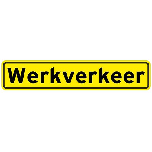 Werkverkeer sticker 50 x 10 cm, Autos : Pièces & Accessoires, Éclairage, Enlèvement ou Envoi