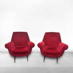 Fauteuil - Textile - Paire de fauteuils italiens de style