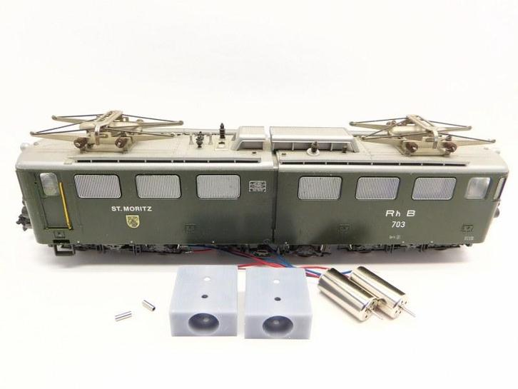 micromotor HSB003 motor ombouwset voor Bemo Ge 6/6 II, Hobby & Loisirs créatifs, Trains miniatures | HO, Envoi