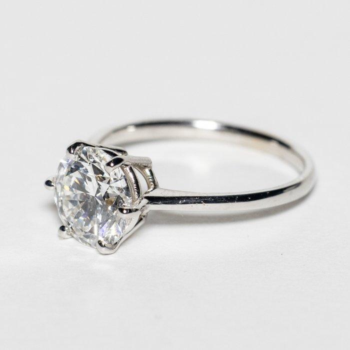 Zonder Minimumprijs - Verlovingsring - 18 karaat Witgoud -, Handtassen en Accessoires, Antieke sieraden