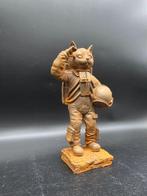 Beeld, Iron Art - Astronaut Cat - 22.5 cm - IJzer, Antiek en Kunst