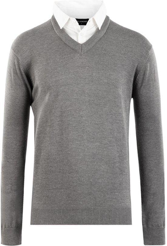 2dekans | Milanoro - Herenpullover met overhemdkraag -, Kleding | Heren, Overhemden, Ophalen of Verzenden