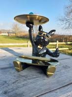 Beeld, bulldog cool sculptuur - 22 cm - polyresin, Antiek en Kunst