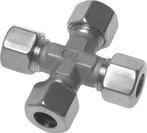 6L RVS Kruissok Knelfitting 315 Bar DIN 2353, Doe-het-zelf en Bouw, Verzenden, Nieuw