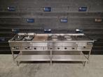 Mareno kooklijn | 4-pits fornuis, dubbele friteuse, bakplaat, Zakelijke goederen, Gebruikt